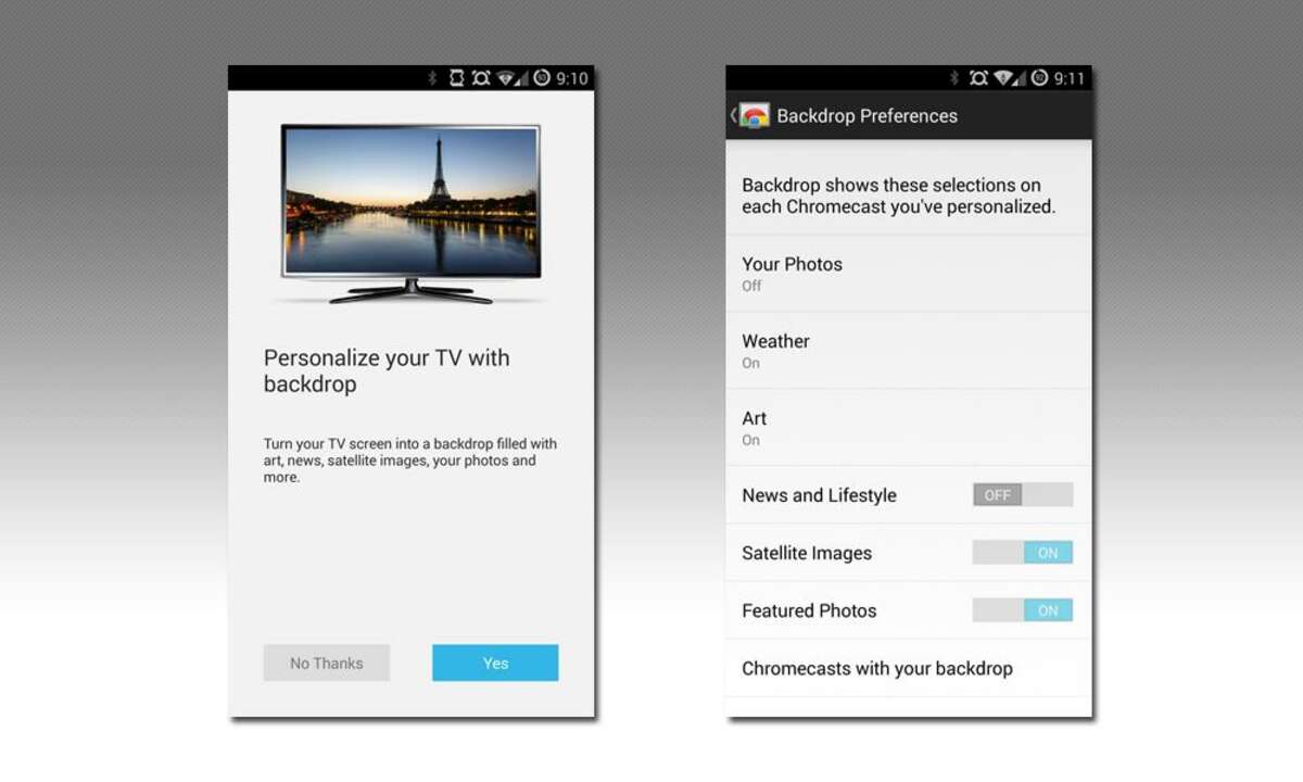 Chromecast Backdrops Update