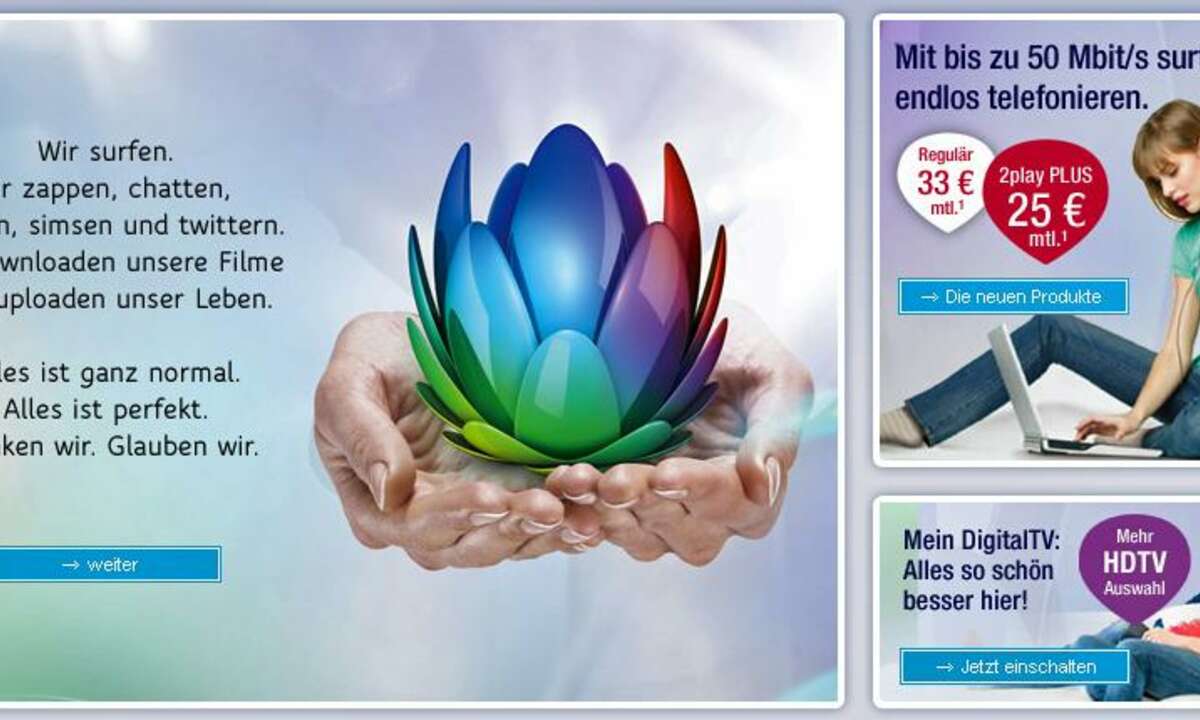 Unitymedia Homepage,Kabelnetzbetreiber