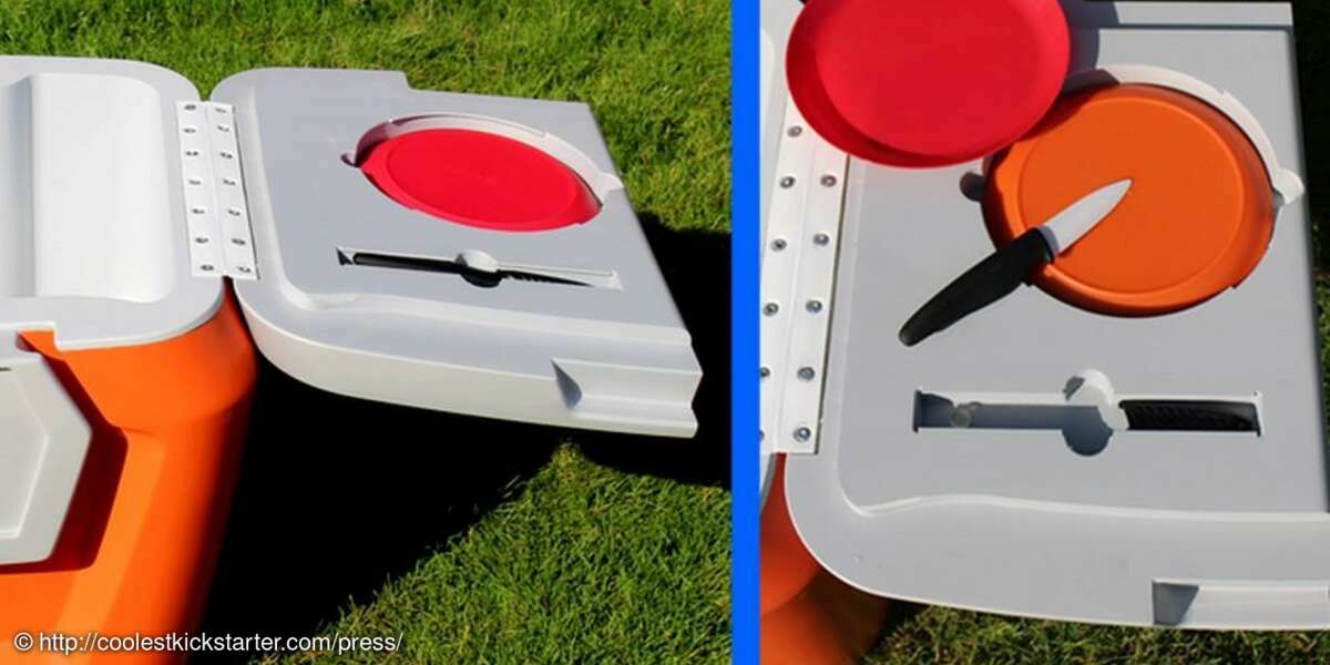 Coolest Cooler Teller und Messer-Set