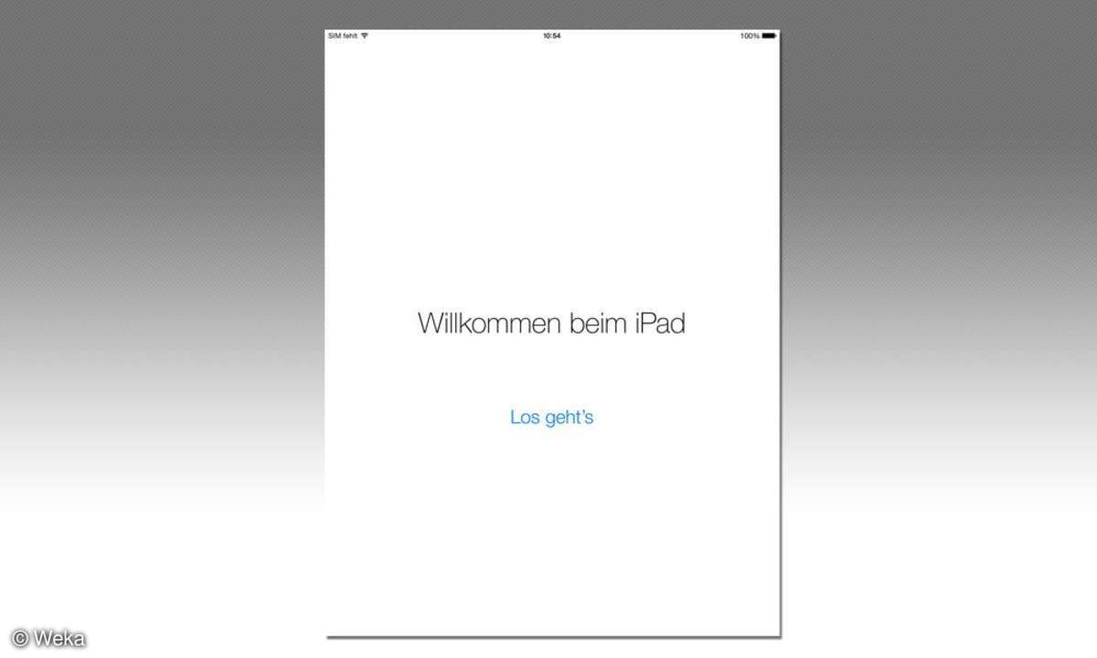 iPad Air 2 - Willkommen
