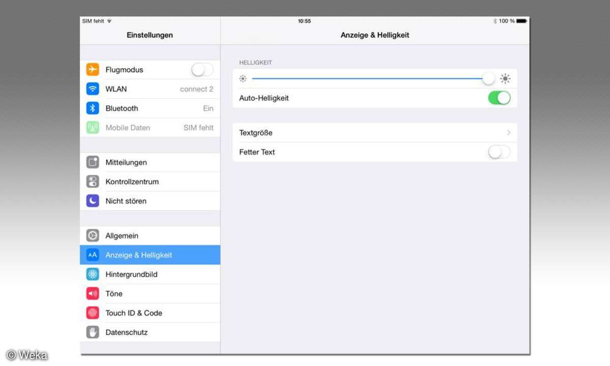 iPad Air 2 - Helligkeit