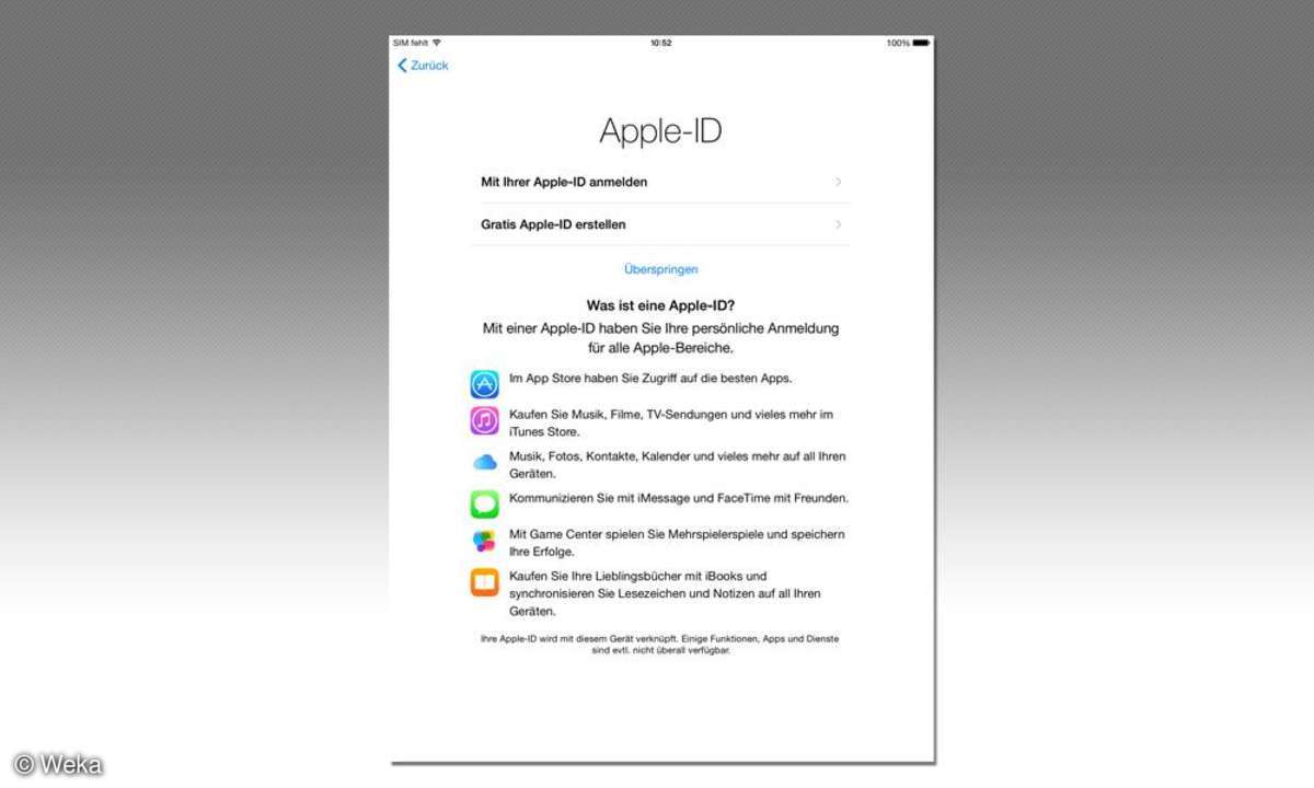 iPad Air 2 - Apple-ID