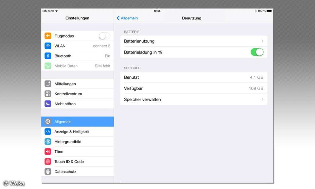 iPad Air 2 - Benutzung