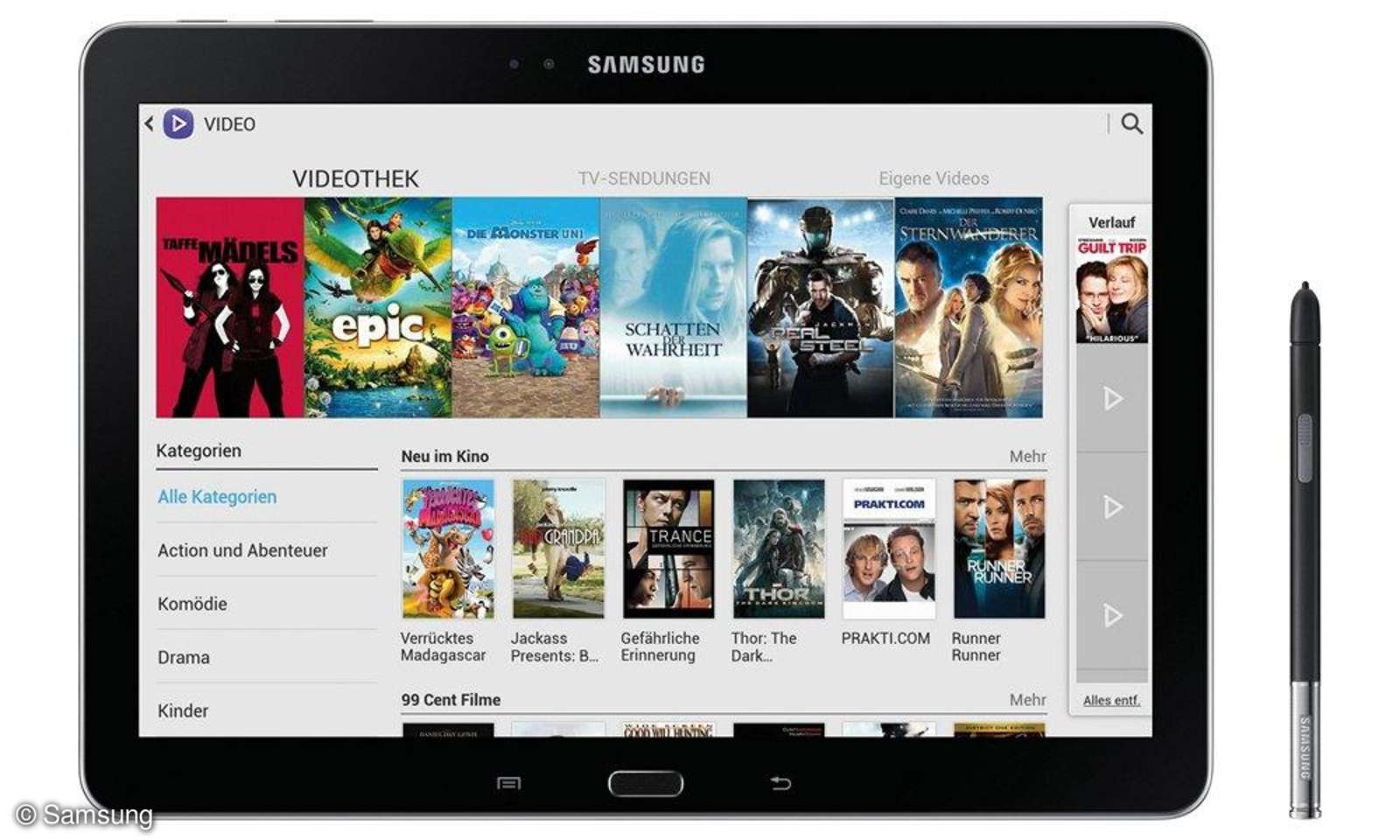 Die besten Tablets zum Filme schauen connect