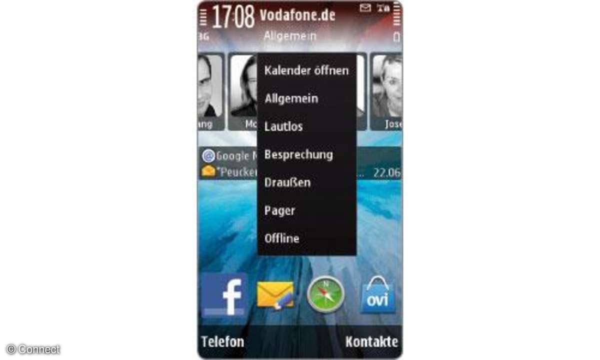 Nokia X6 Schnellzugriffe