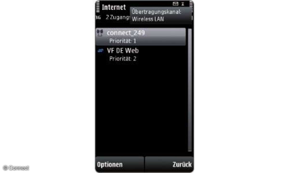 Nokia X6 Verbindungsmanager