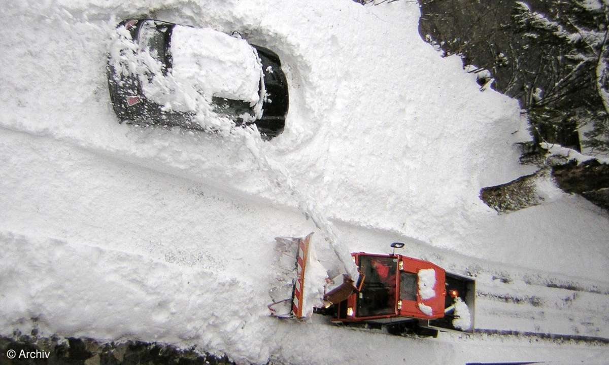 Mini Cooper im Schnee