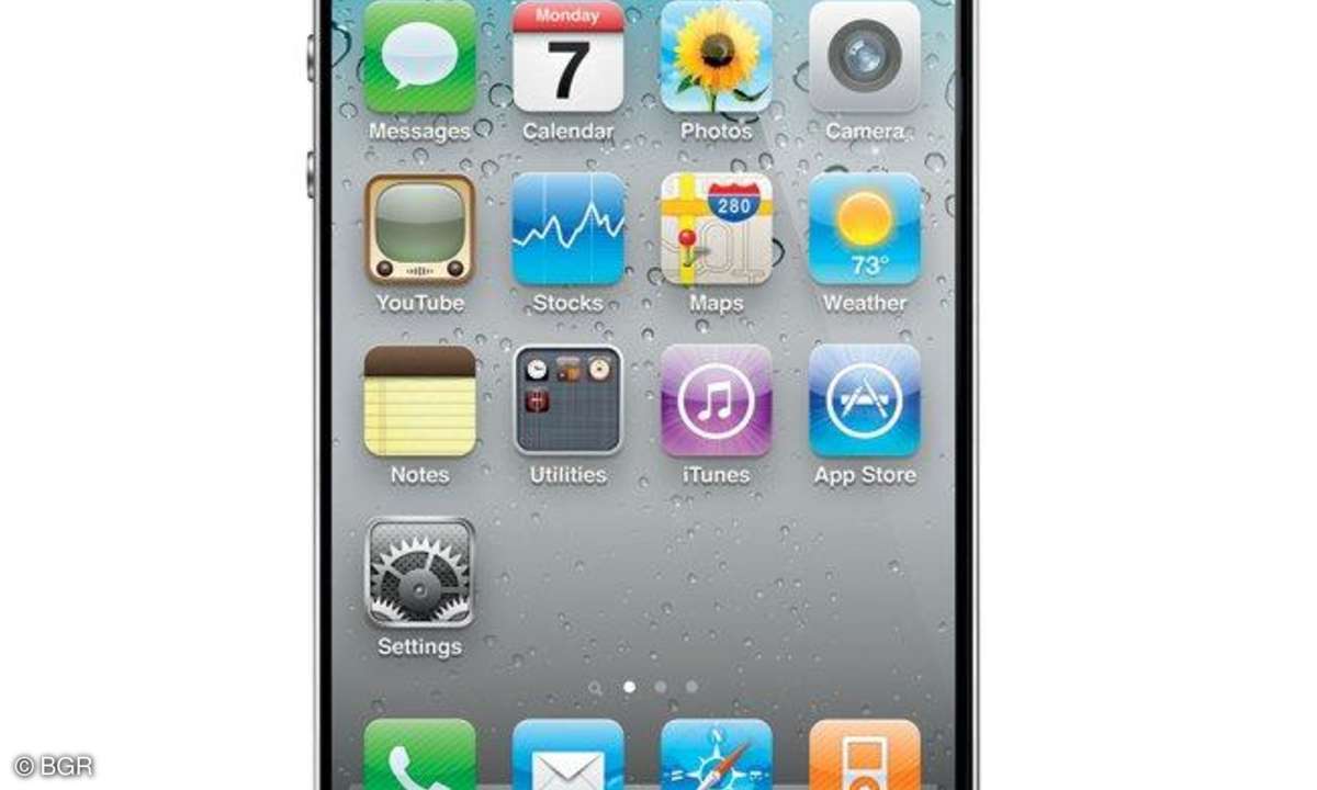 Die angebliche Frontseite des iPhone 5