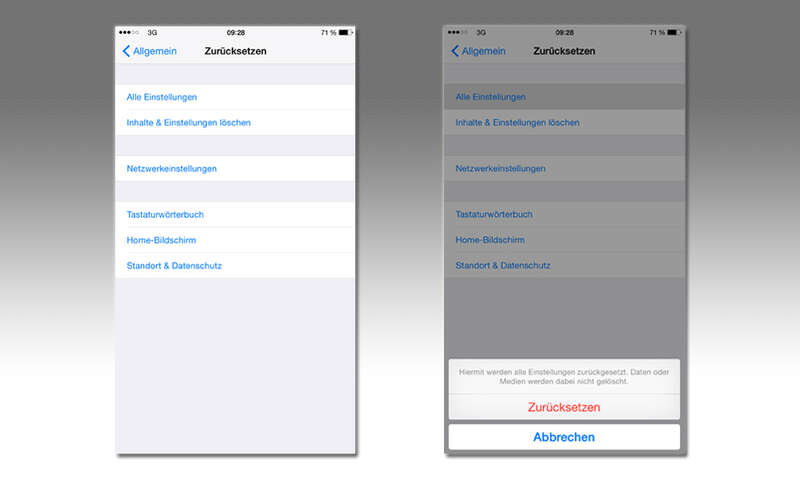 einstellungen zurucksetzen in ios - fortnite einstellungen zuracksetzen