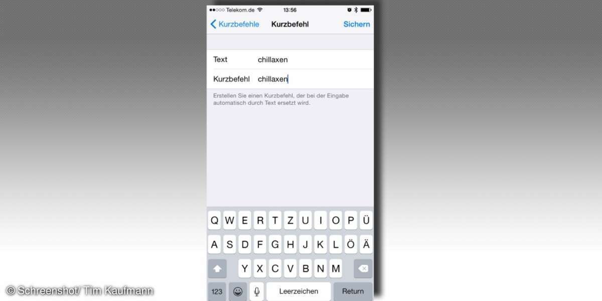 Autokorrektur iPhone