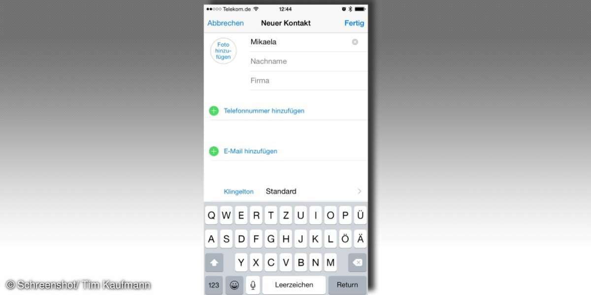 Autokorrektur iPhone