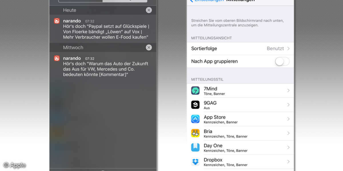 Apple iOS 9 - Screenshot