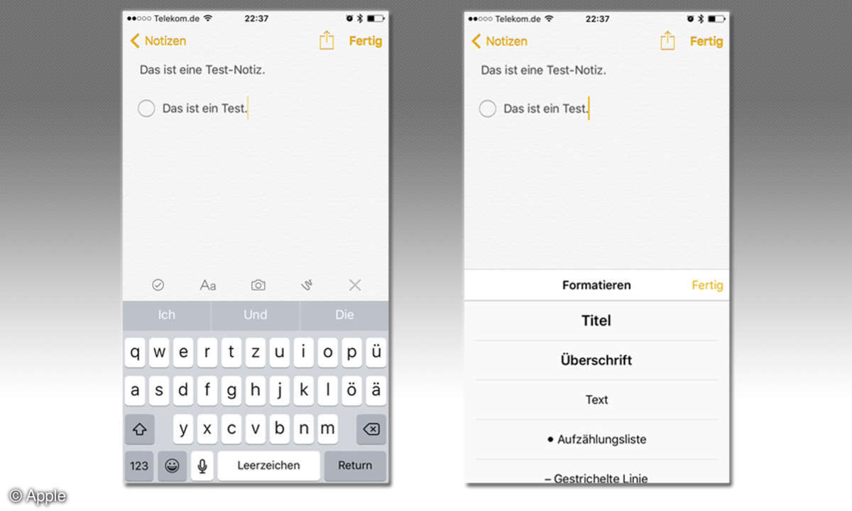 Apple iOS 9 - Screenshot