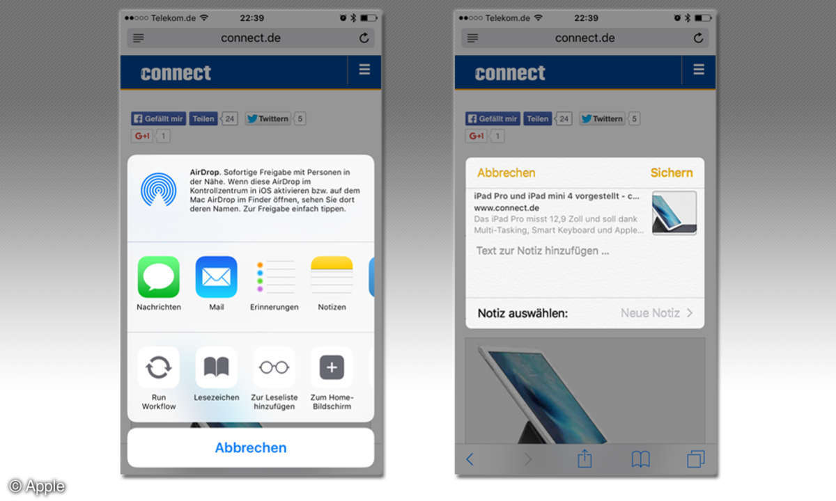 Apple iOS 9 - Screenshot