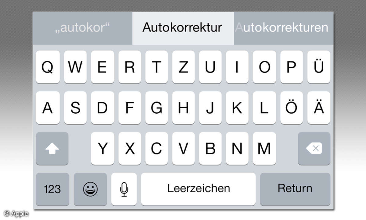 iOS-Autokorrektur
