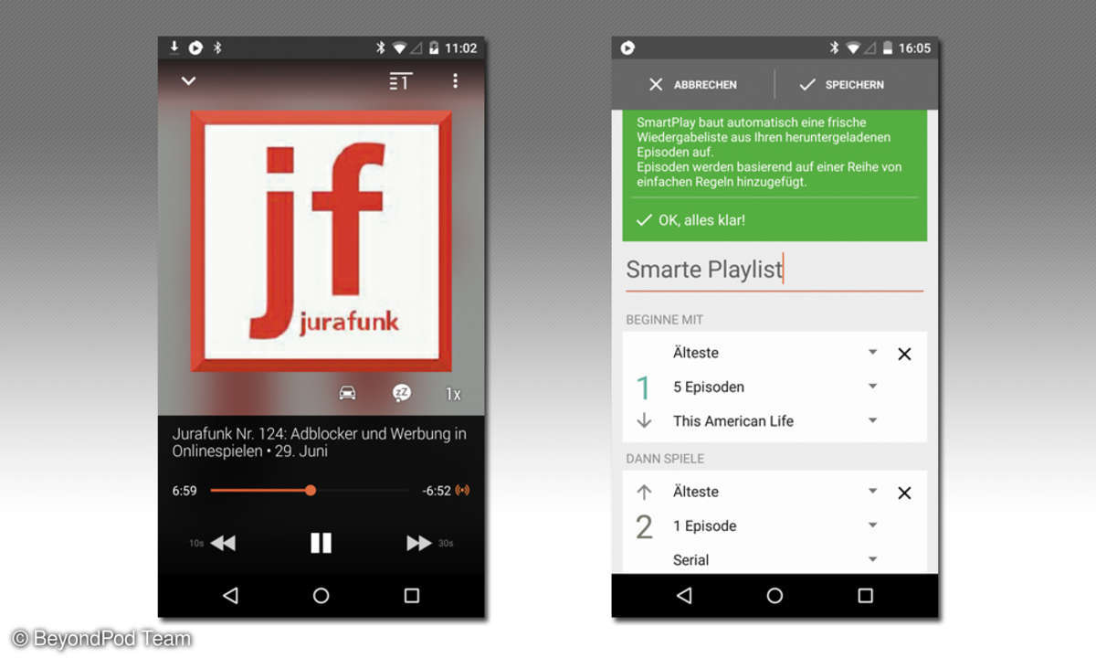 Beyondpod Podcast Player für Android