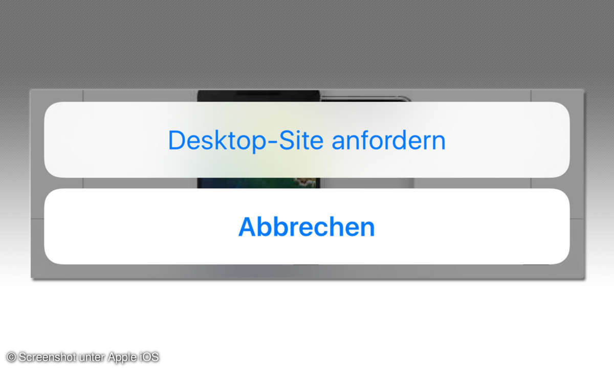 Desktop-Site anfordern bei iOS 9