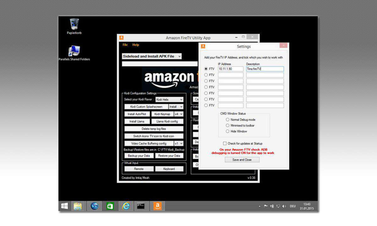Amazon Fire TV Utility App