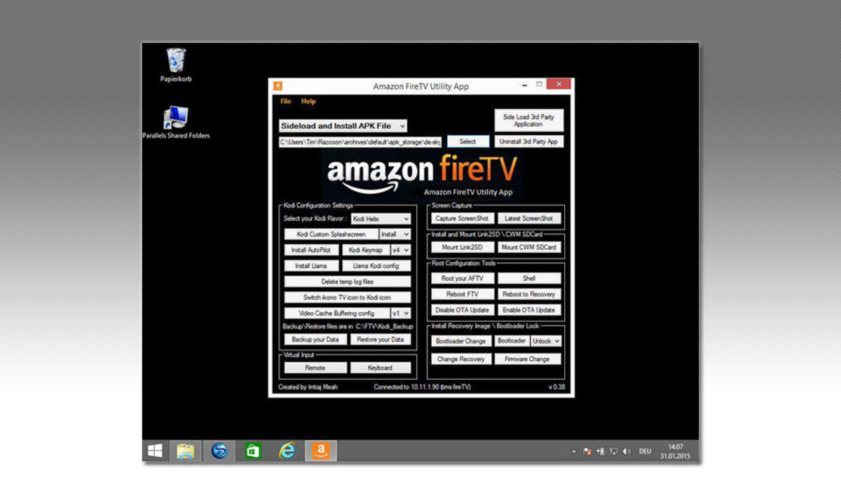 Amazon Fire TV Utility App