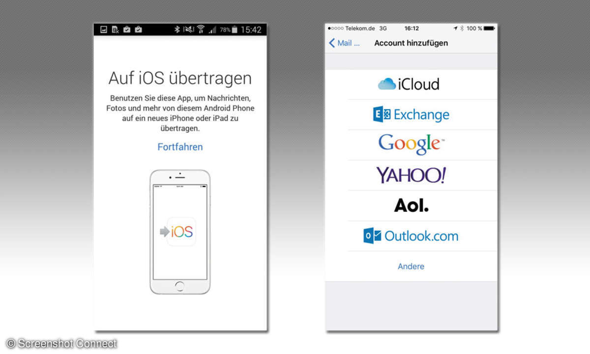 Umsteiger App von Android zu iOS