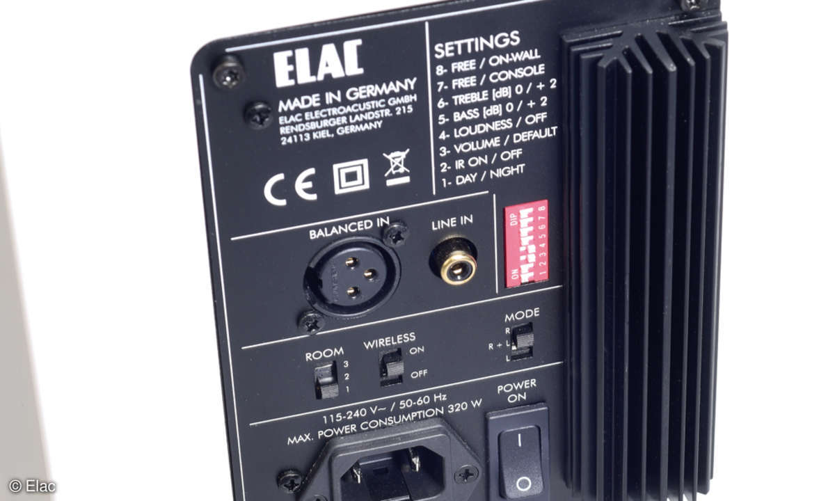 Elac Air-X 409: Terminal-Eingänge