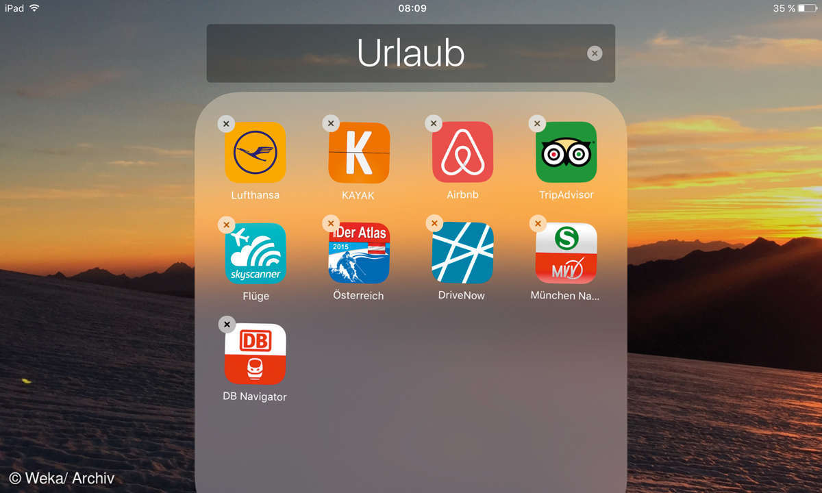 Screenshot: Apps Gruppe