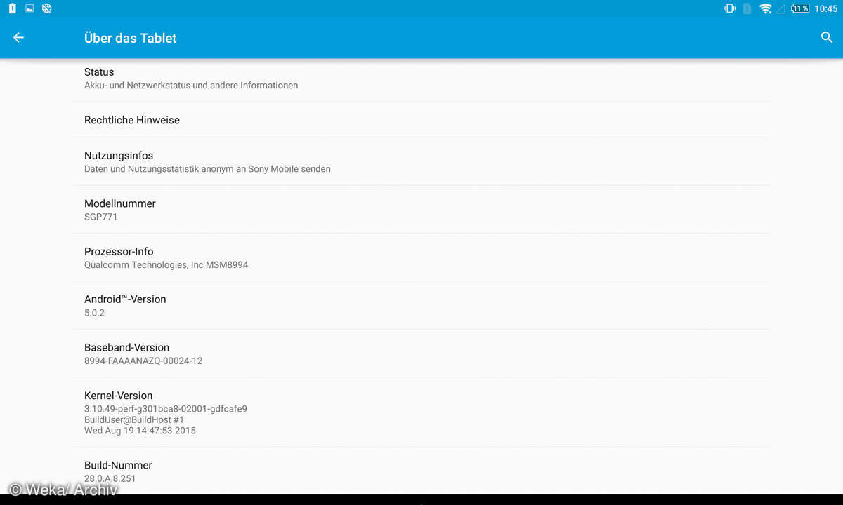 Screenshot: Entwickler