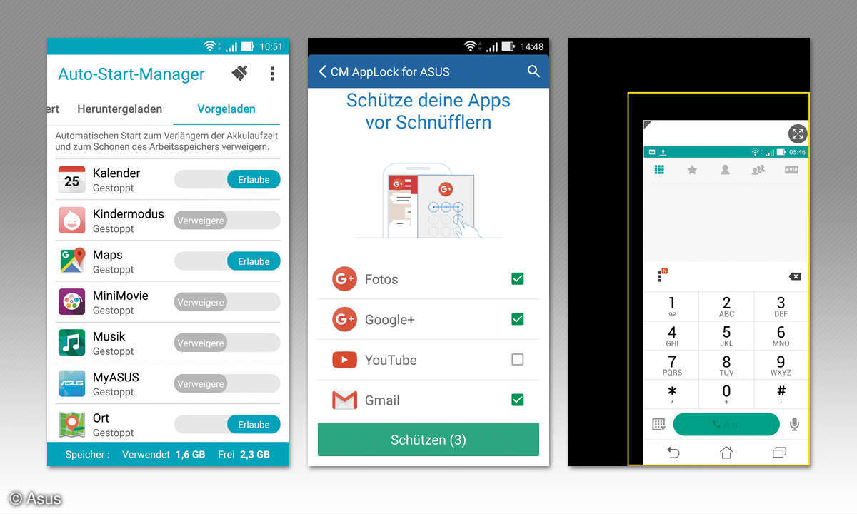 Screenshots Zenfone
