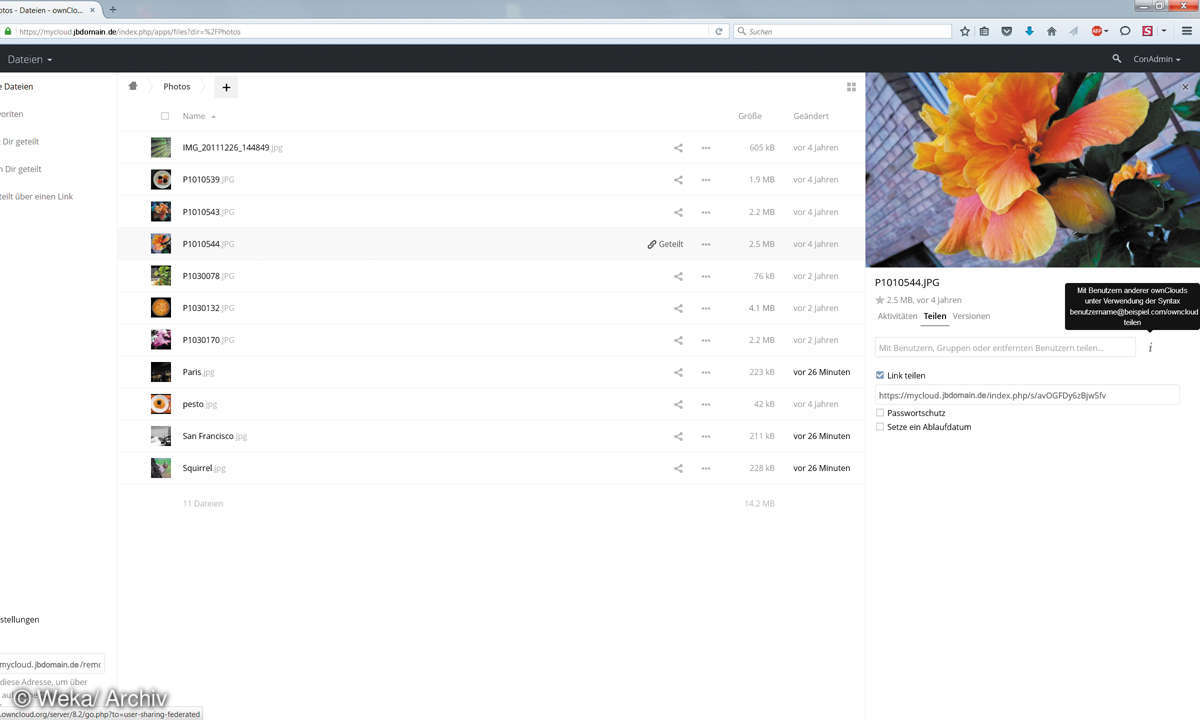 Owncloud Features