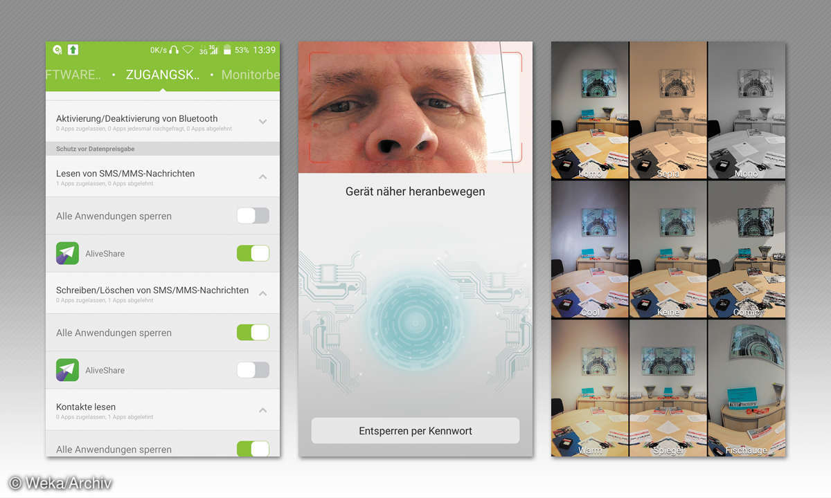 Screenshots: ZTE Axon Elite