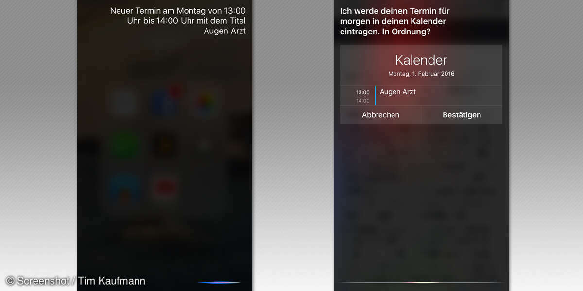 Siri-Funktionen