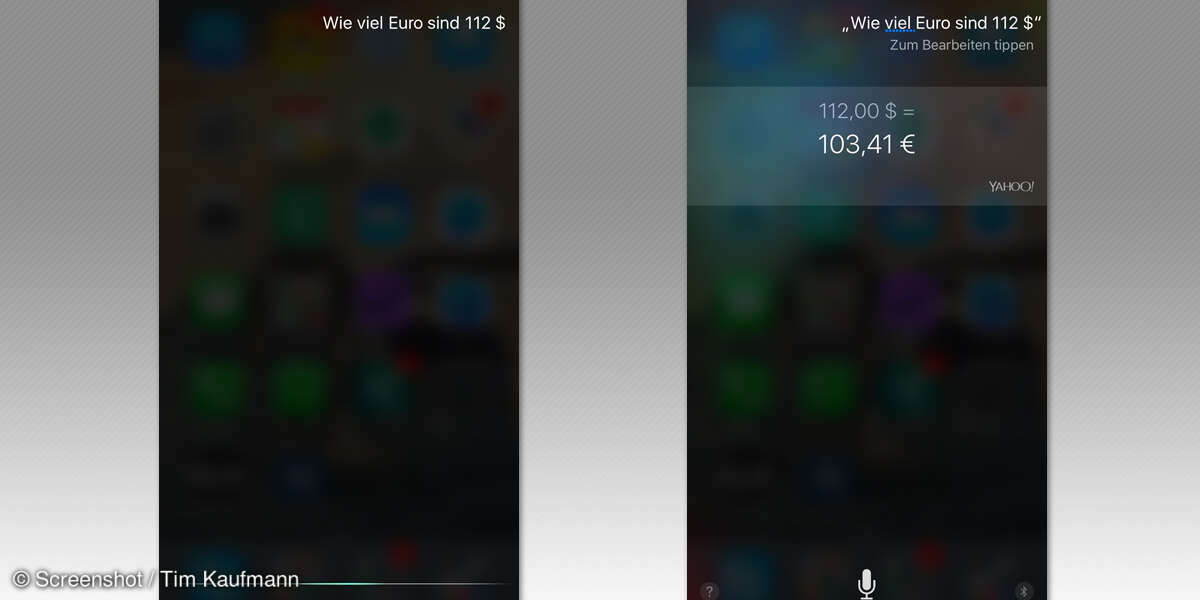 Siri-Funktionen