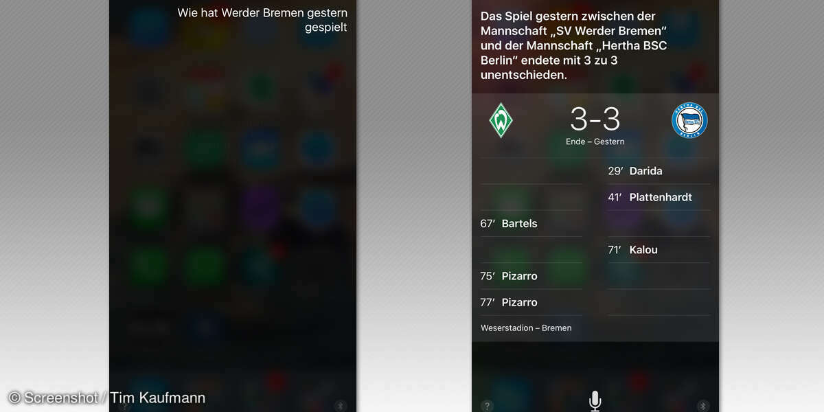 Siri-Funktionen