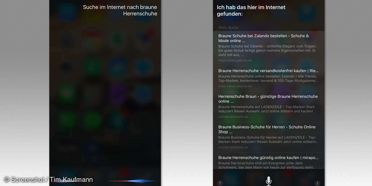 Siri-Funktionen
