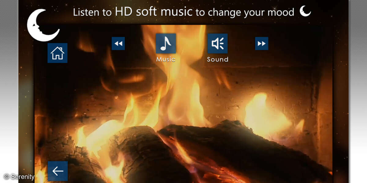 Calm Fireplace TV