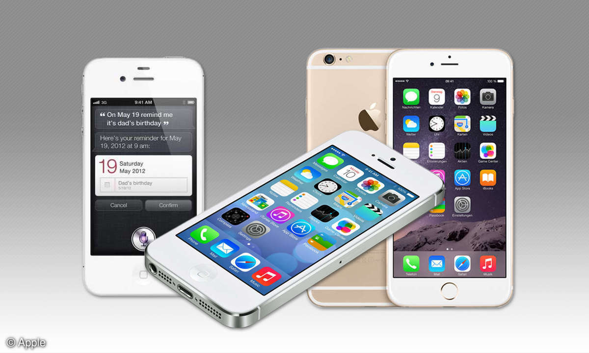 iPhone 4s, 5s und 6s