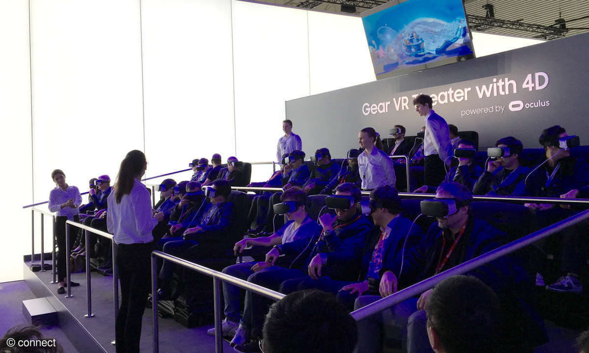 Samsung-Messestand: Gear VR Kino