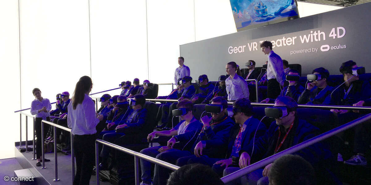 Samsung-Messestand: Gear VR Kino