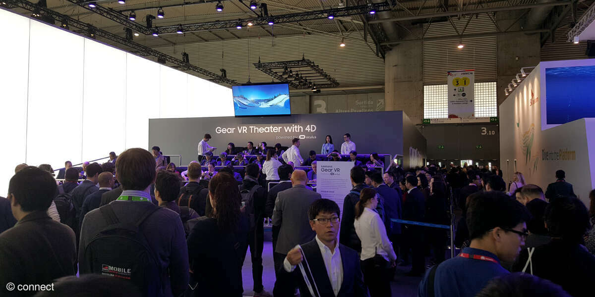 Samsung-Messestand: Gear VR Kino