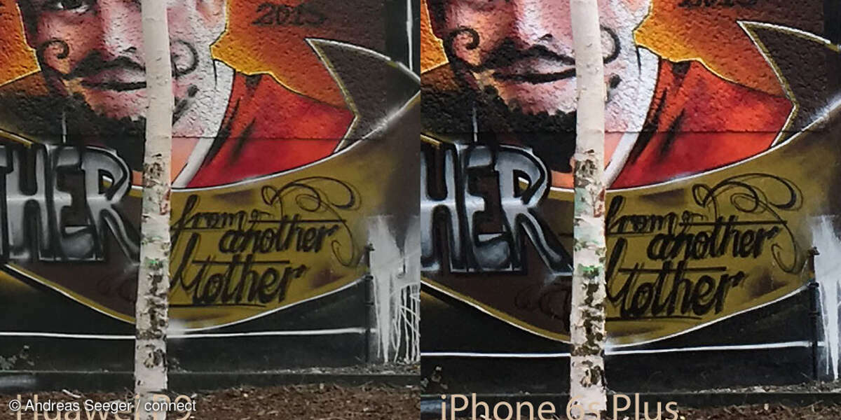 Huawei P9 und iPhone 6s Plus Lichtverhältnis