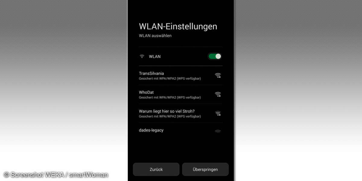WLAN einrichten