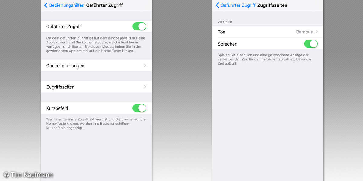 iPhone und iPad kindersicher machen mit "Geführter Zugriff" connect