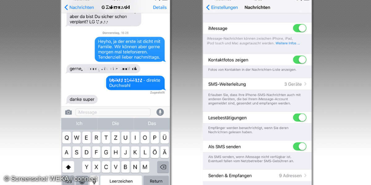 iMessage Nachrichten