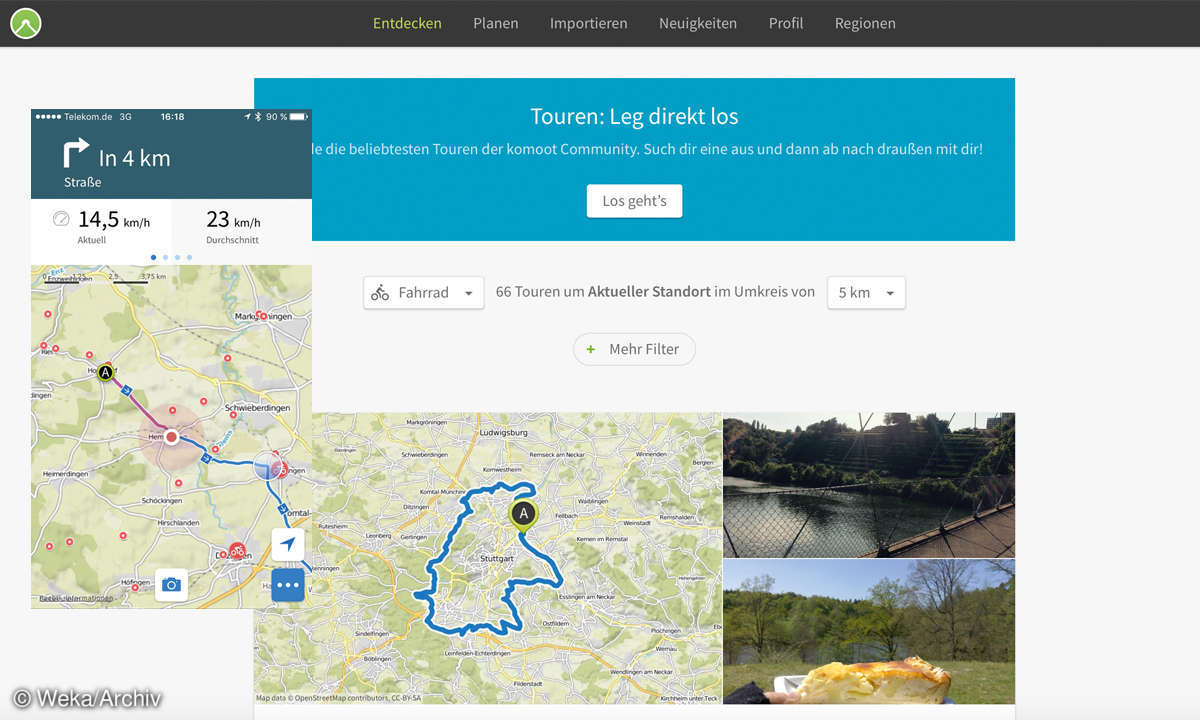Komoot Browser