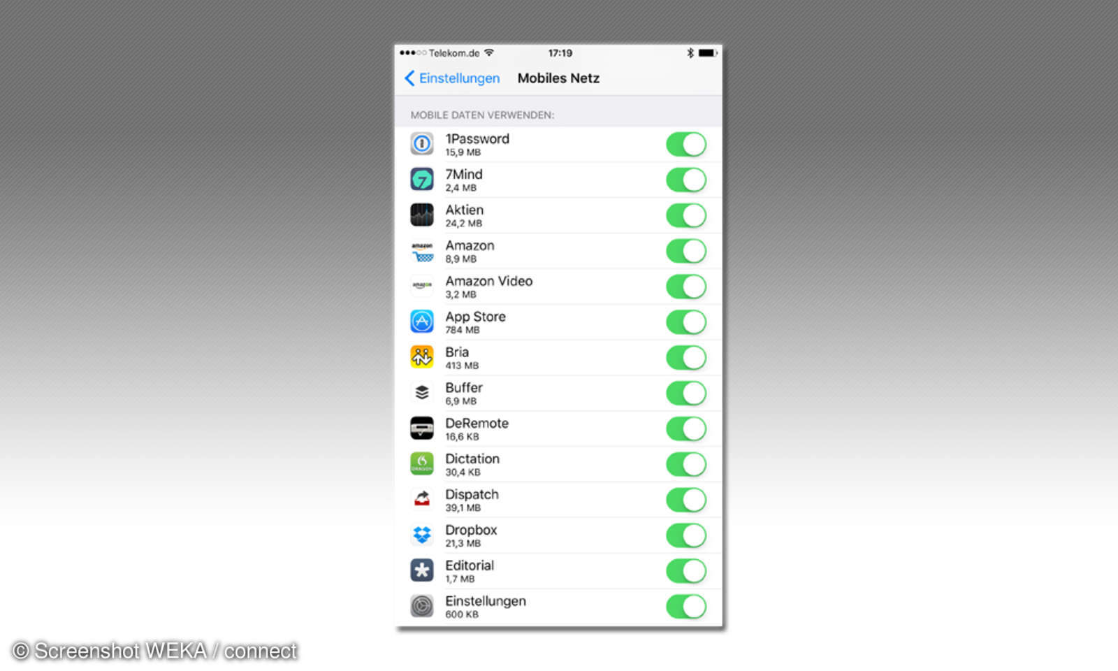 iPhone: Mobiles Internet deaktivieren - connect