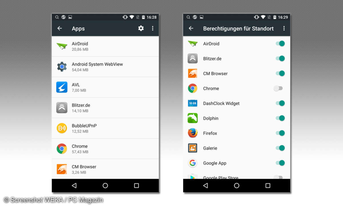 3. App-Berechtigungen steuern