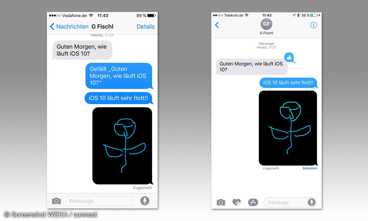 iOS 10 Nachrichten App
