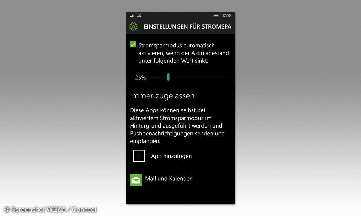 Microsoft Akkulaufzeit optimieren