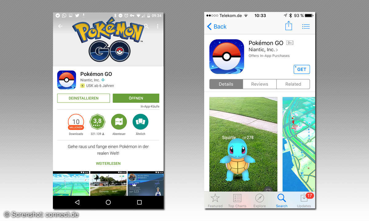 pokemongo android ios