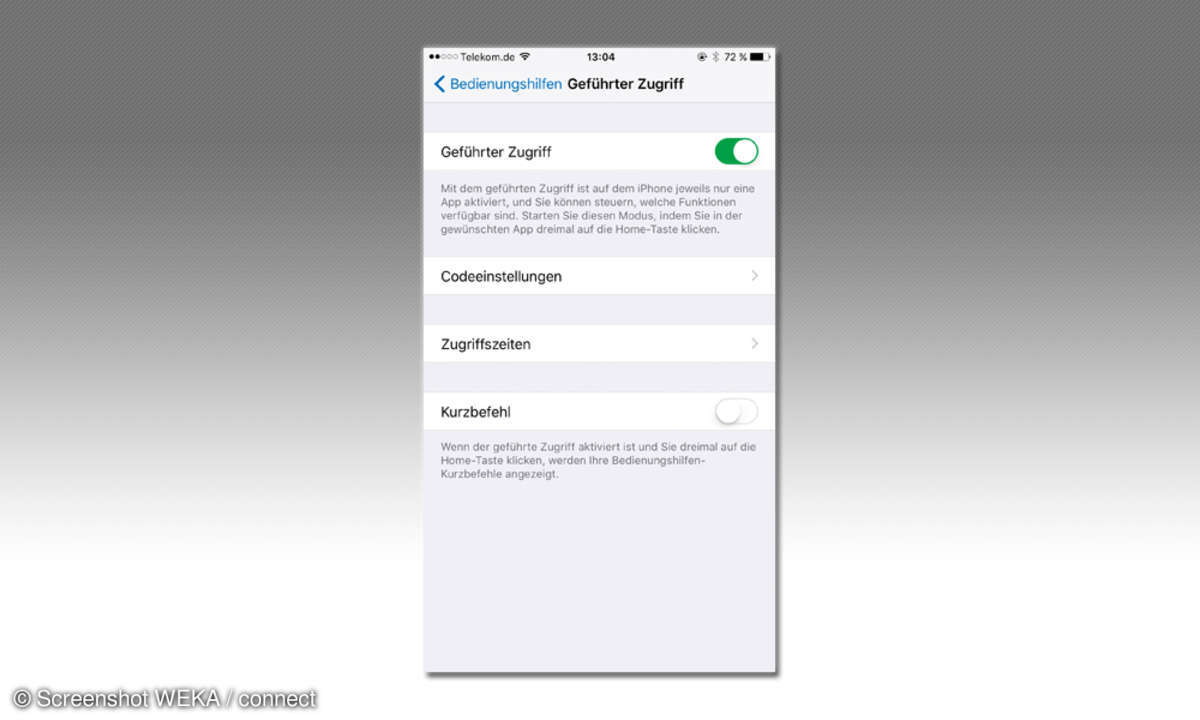 Apple Geführter Zugriff